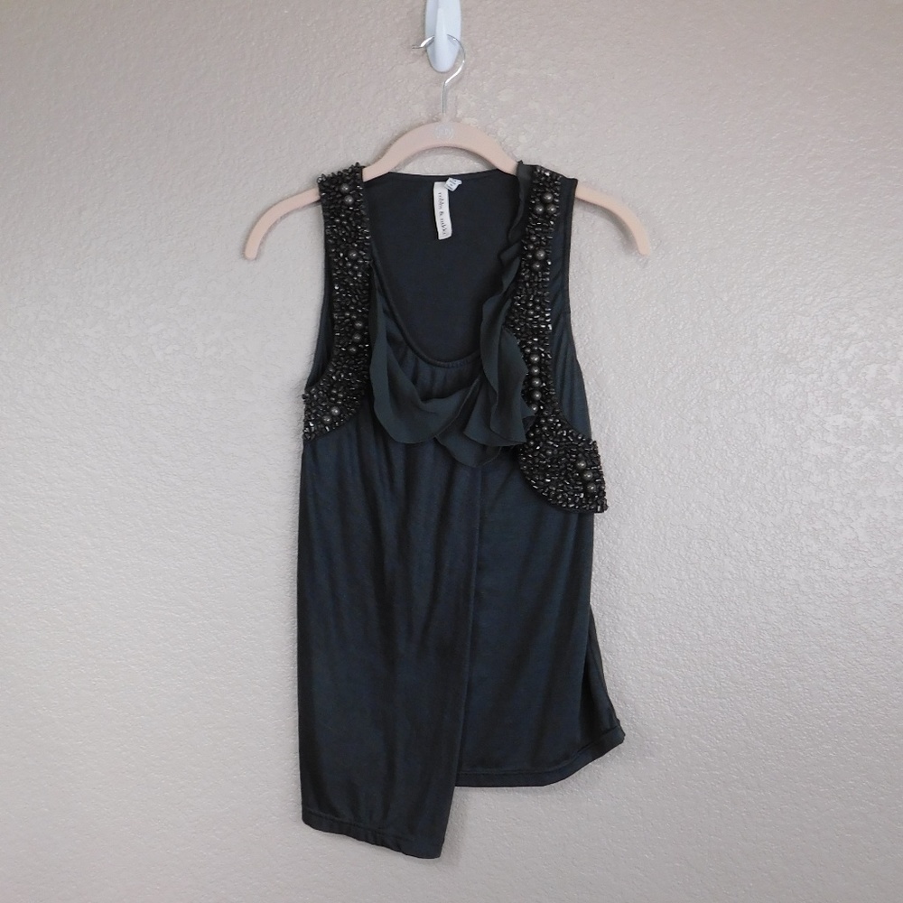 Robbi & Nikki Brown Beaded Tank
